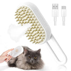 Brosse de toilettage vapeur 3-en-1 pour chiens et chats
